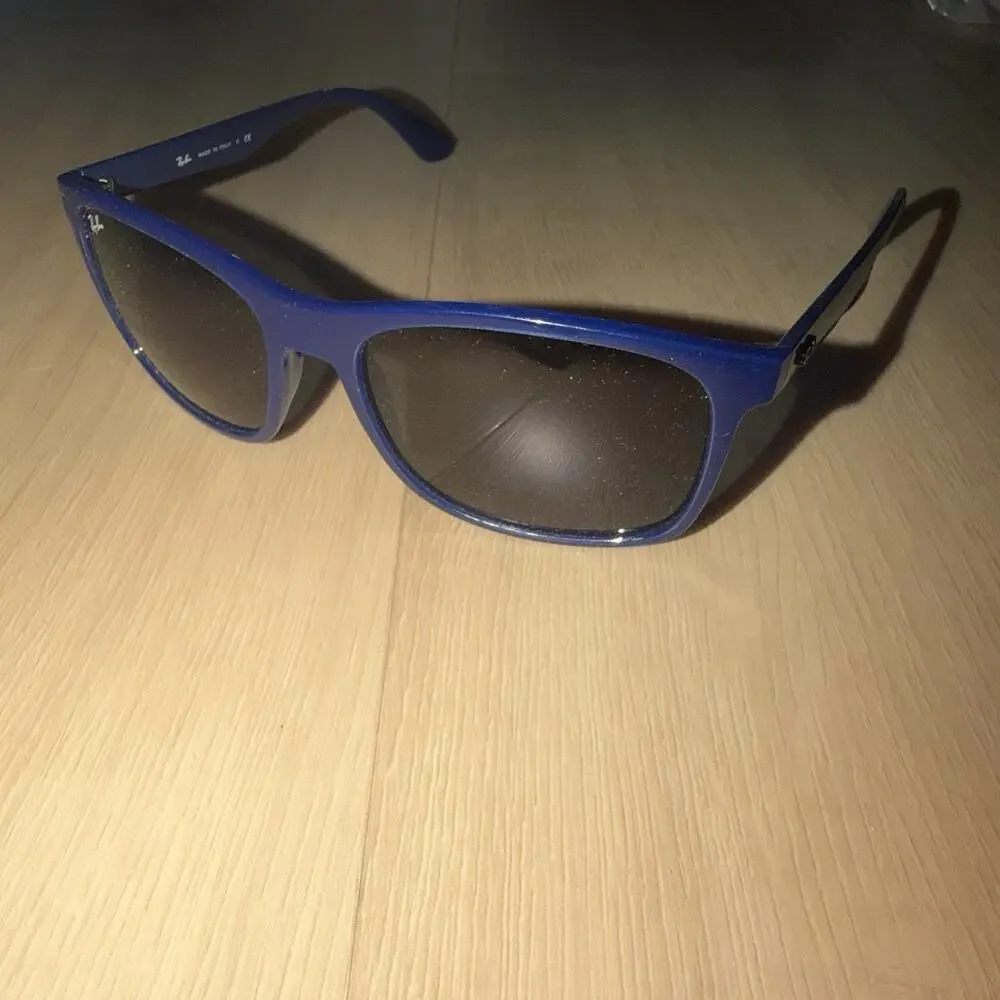 Ray-Ban RB4232 6196/71 Blue Sunglasses 57mm Gray Lenses w/ Case Made Italy